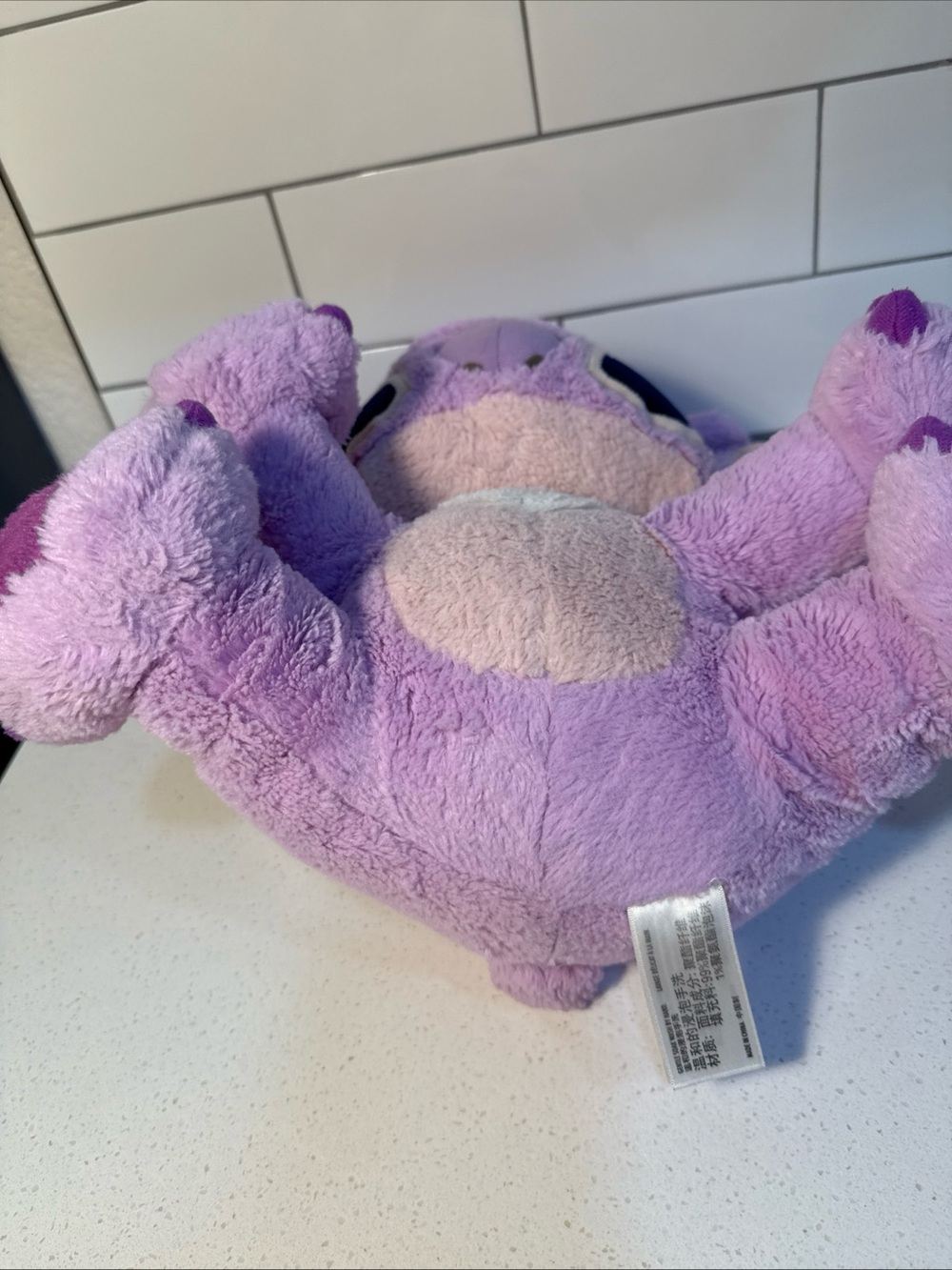 Disney Purple Stitch Plush with Heart Chest - Picture 9 of 10